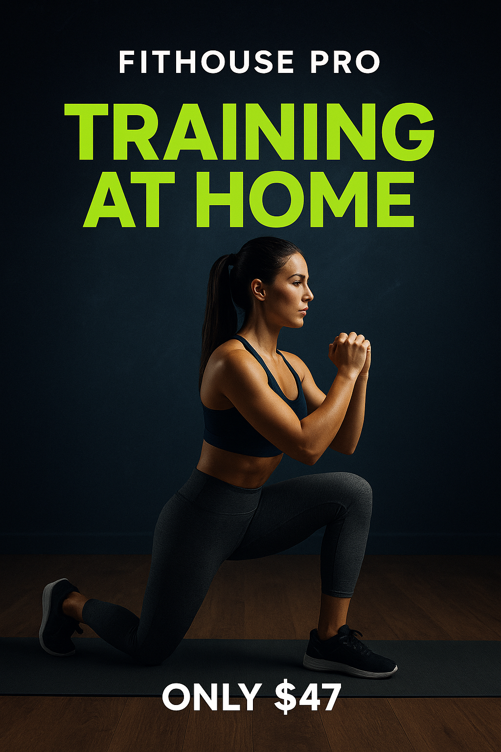 FitHouse Pro app mockup / woman training
